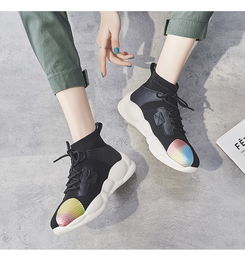 2019秋冬必备 透气高帮弹力老爹鞋，网红潮流的时尚运动首选